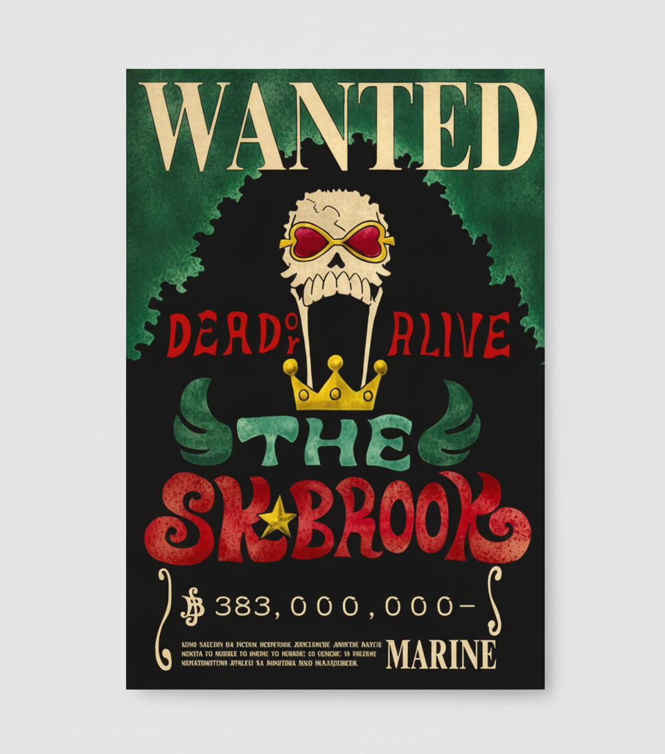 Poster WANTED Brooks - One Piece