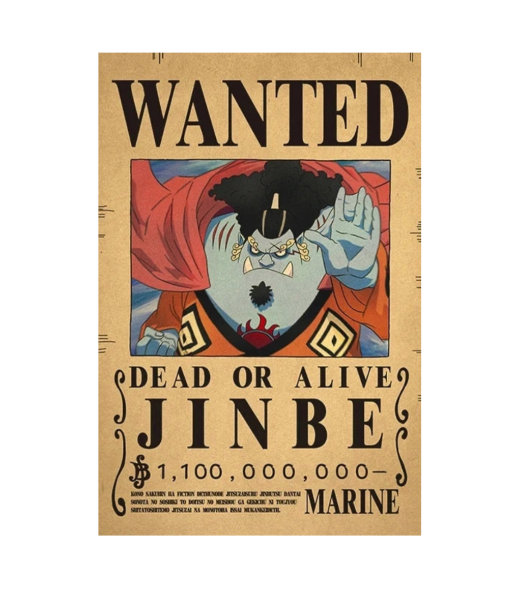 Poster WANTED Jinbe - One Piece