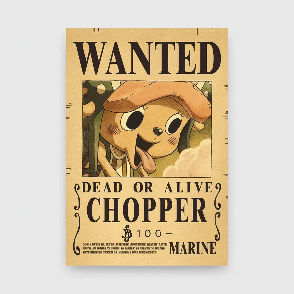 Poster WANTED Chopper - One Piece