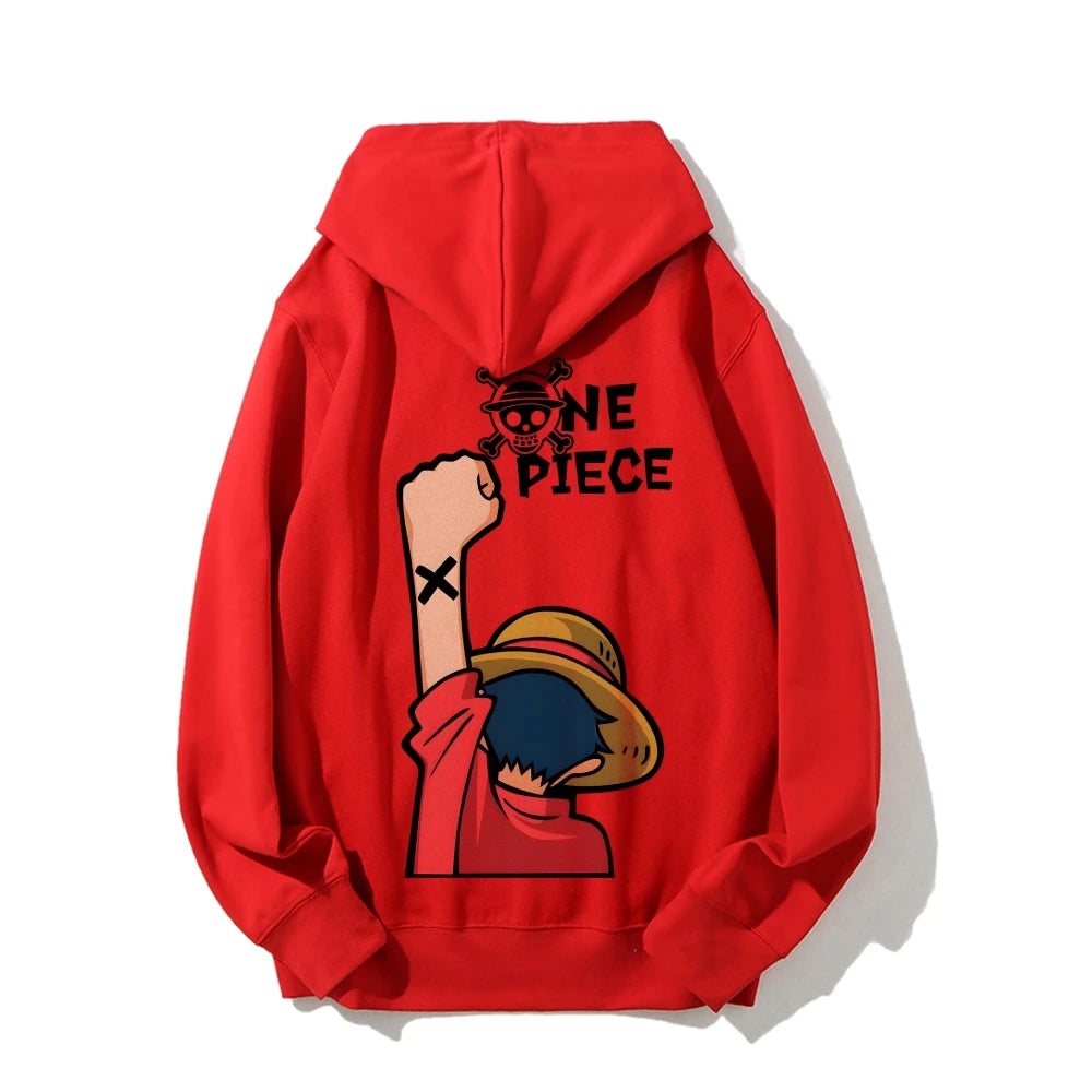 Sweat à Capuche Rouge - One Piece