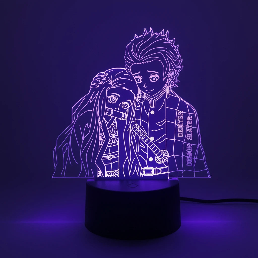 Lampe LED Tanjiro & Nezuko - Demon Slayer