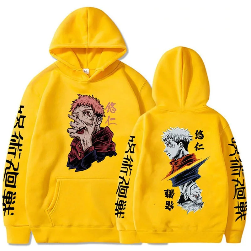 Sweat à Capuche Jaune Itadori Yuji - Jujutsu Kaisen