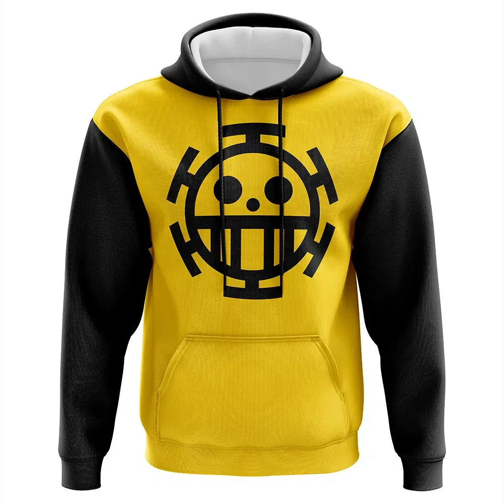 Sweat à Capuche Jaune Trafalgar Law - One Piece