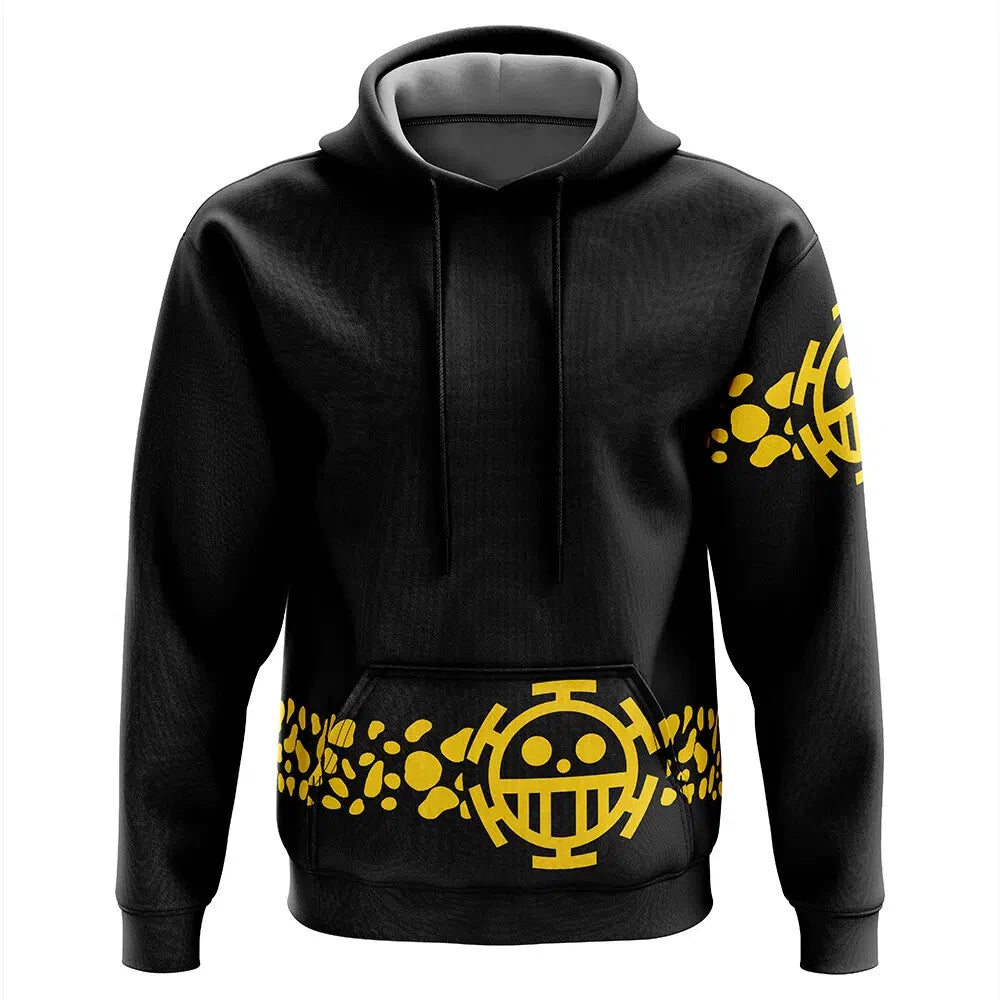 Sweat à Capuche Noir Trafalgar Law - One Piece