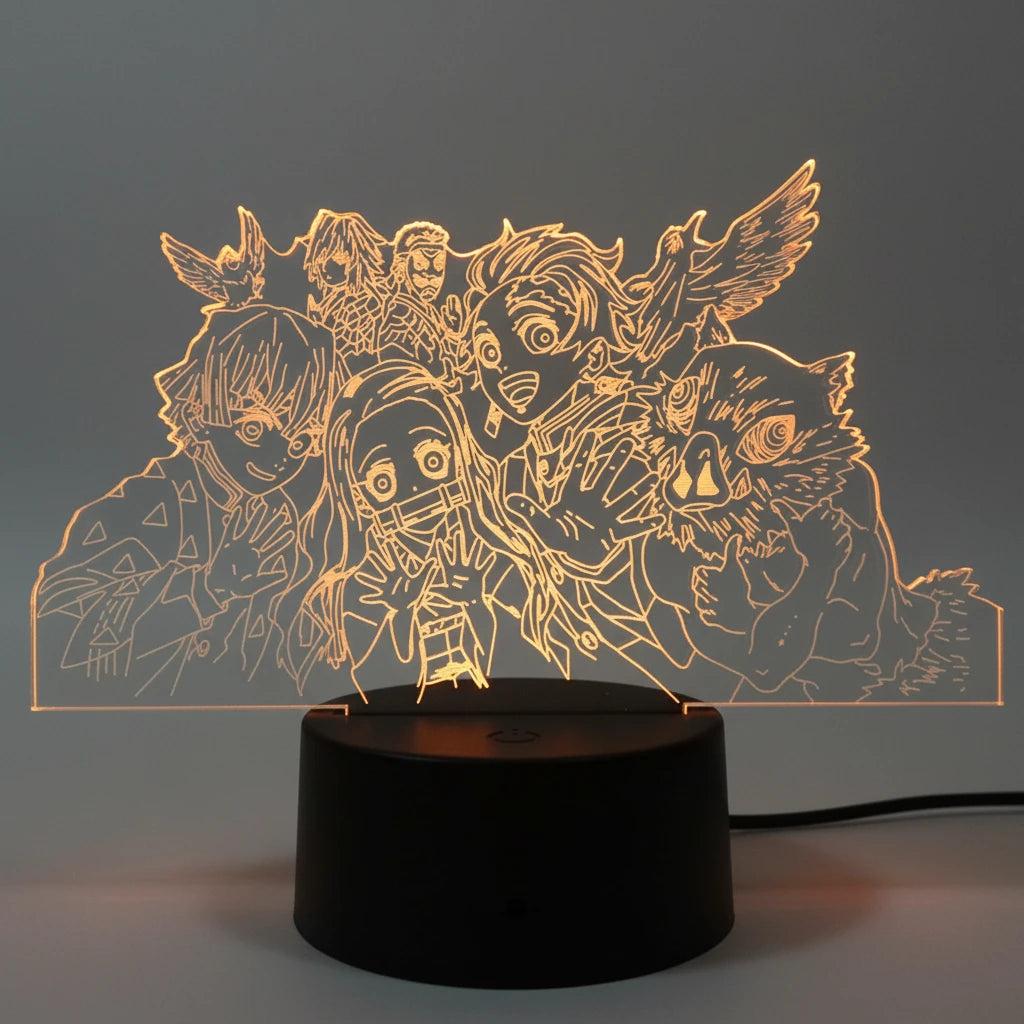 Lampe LED Inosuke & Zenitsu & Tanjiro - Demon Slayer