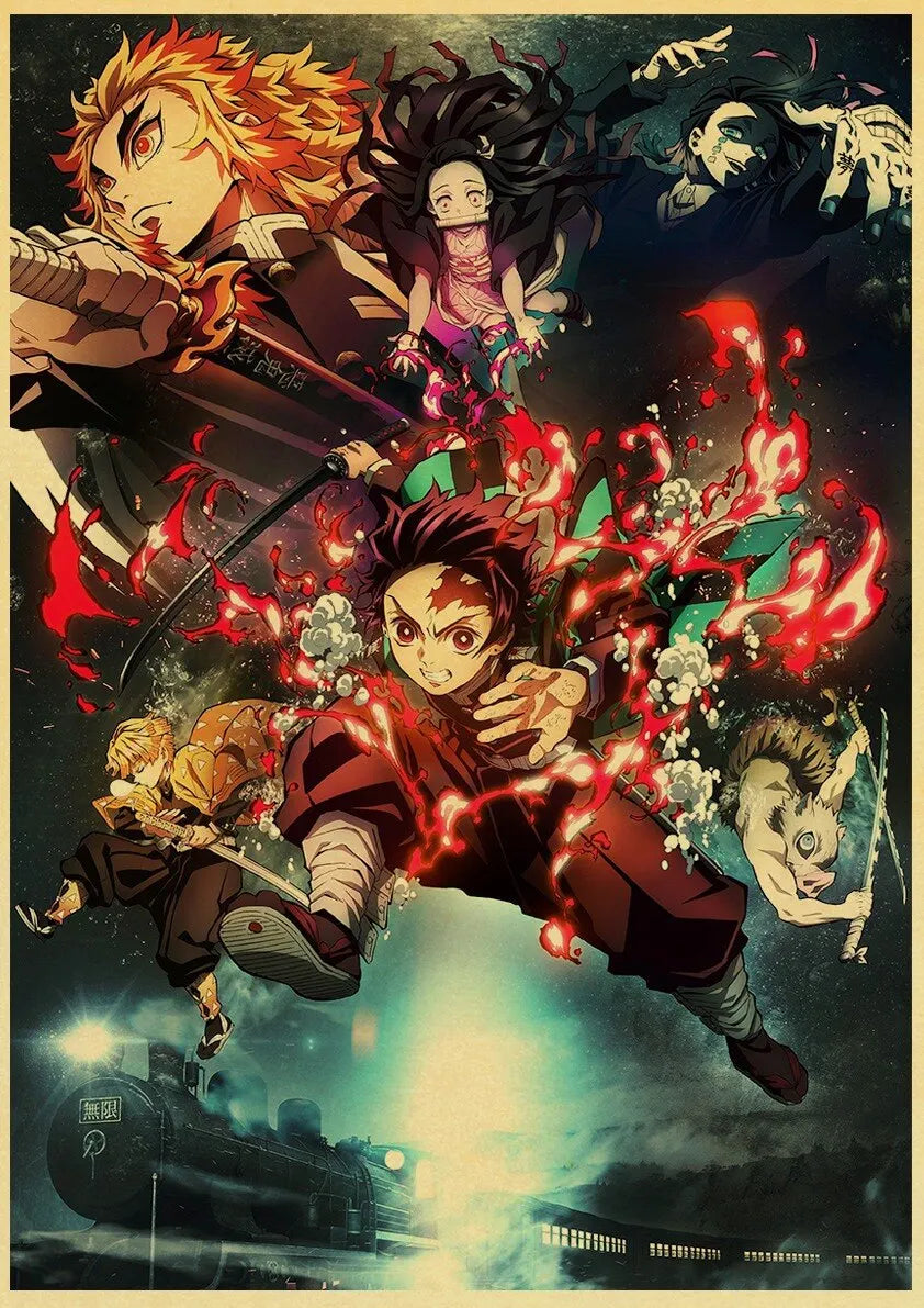 Poster Train De L'infini - Demon Slayer