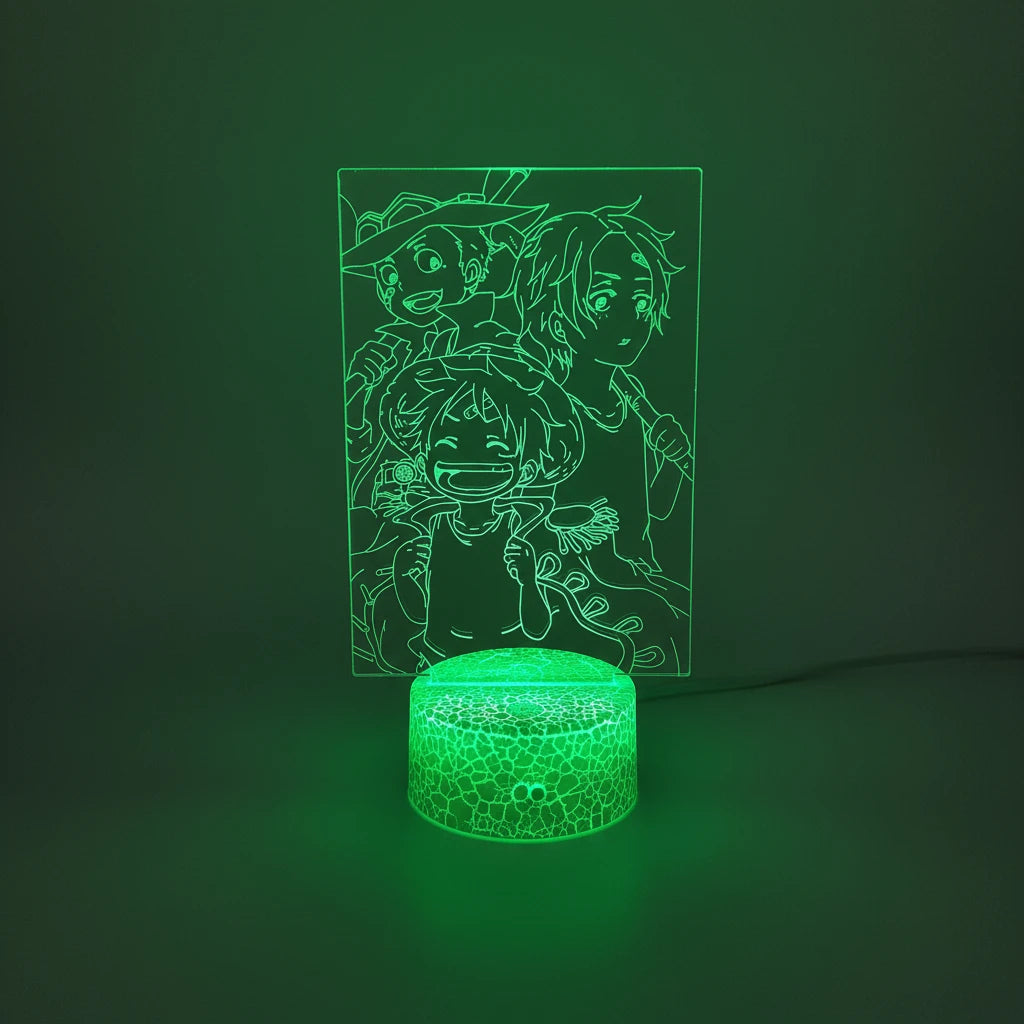 Lampe LED Luffy & Sabo & Ace - One Piece
