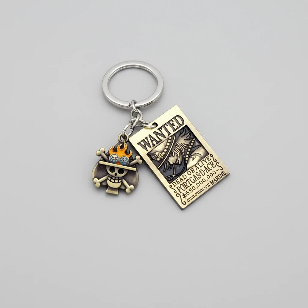 Porte-clés WANTED Ace - One Piece