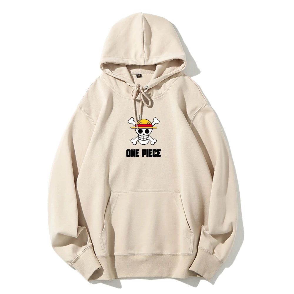 Sweat à Capuche Beige - One Piece