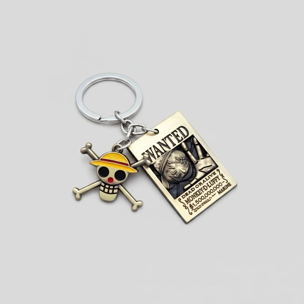 Porte-clés WANTED Luffy - One Piece