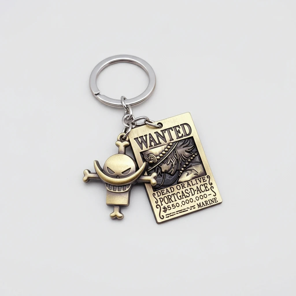 Porte-clés WANTED Ace - One Piece