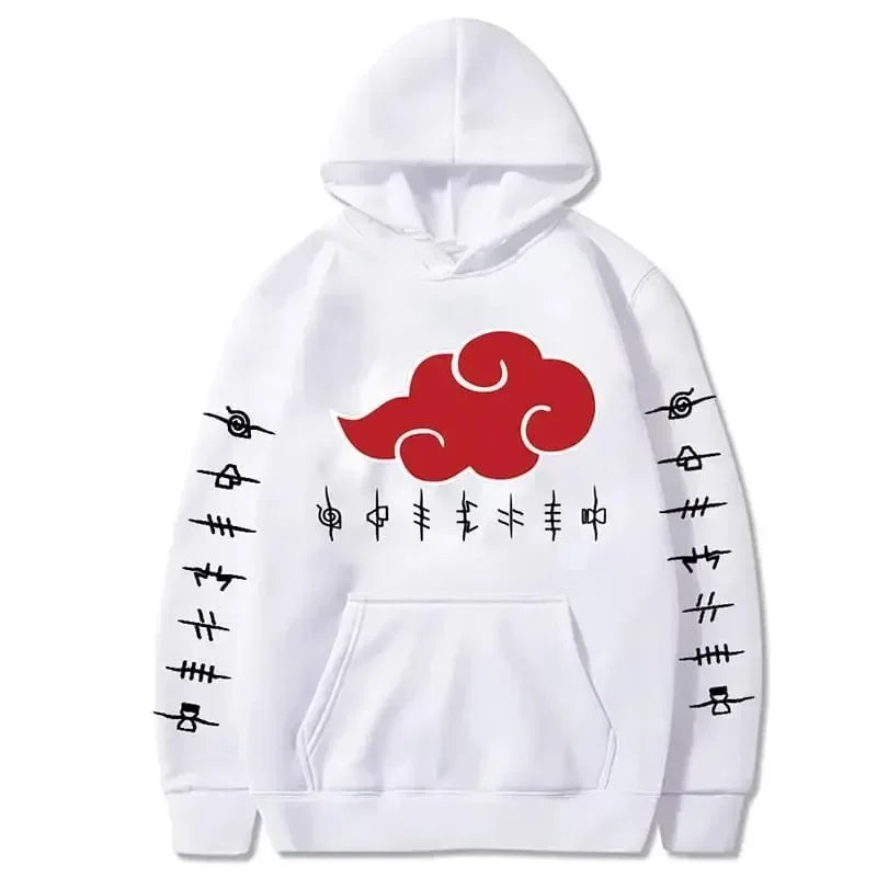 Sweat à Capuche Akatsuki Blanc - Naruto
