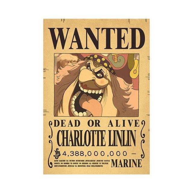 Poster WANTED Charlotte Linlin "Big Mom" ​​- One Piece