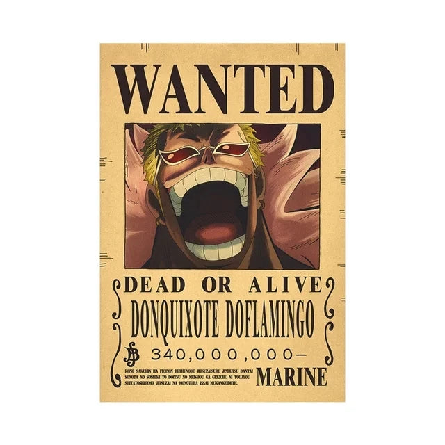 Poster WANTED Doflamingo - One Piece