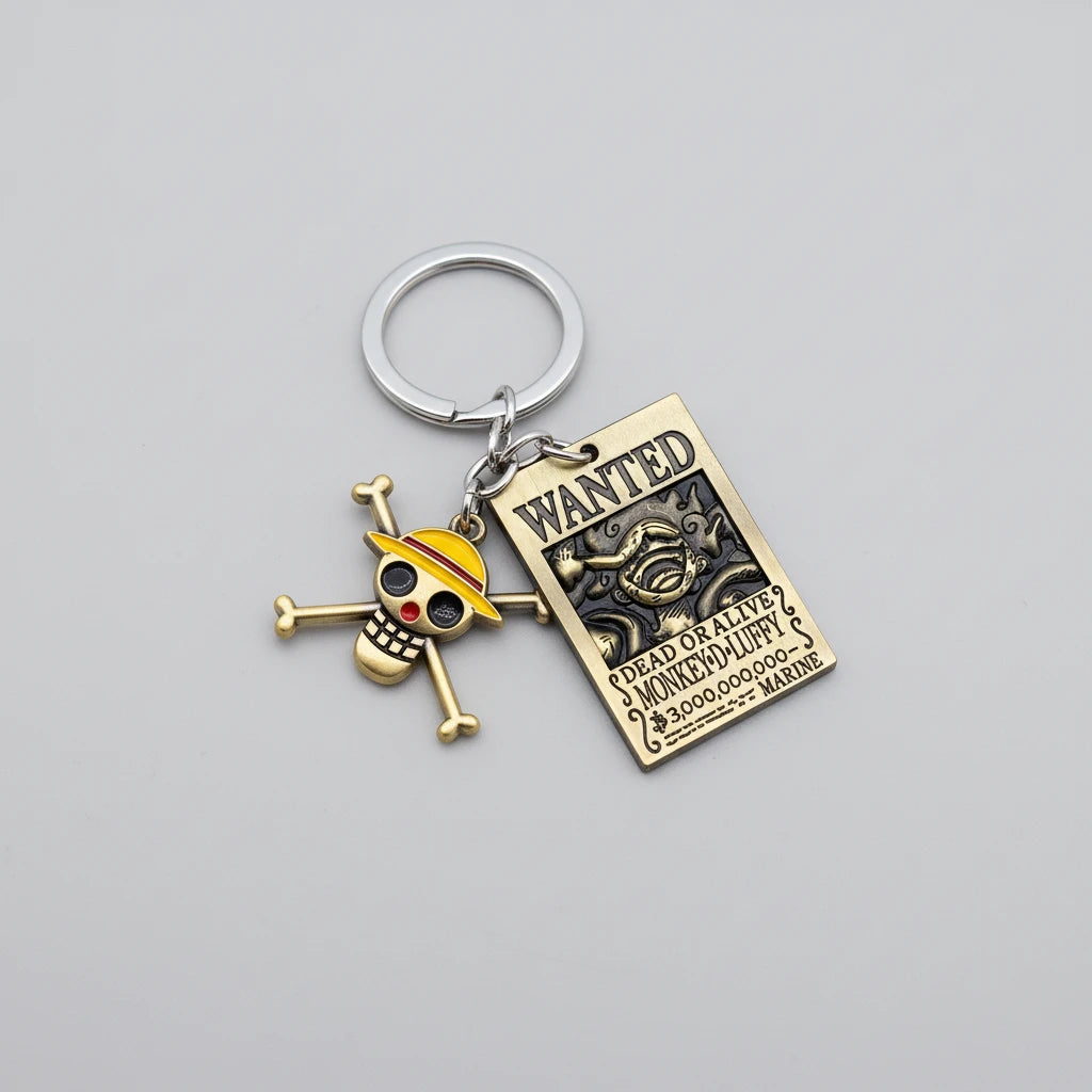Porte-clés WANTED Luffy - One Piece