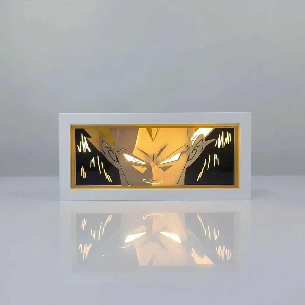 Cadre lumineux Vegeta Super Saiyan – Dragon Ball Z