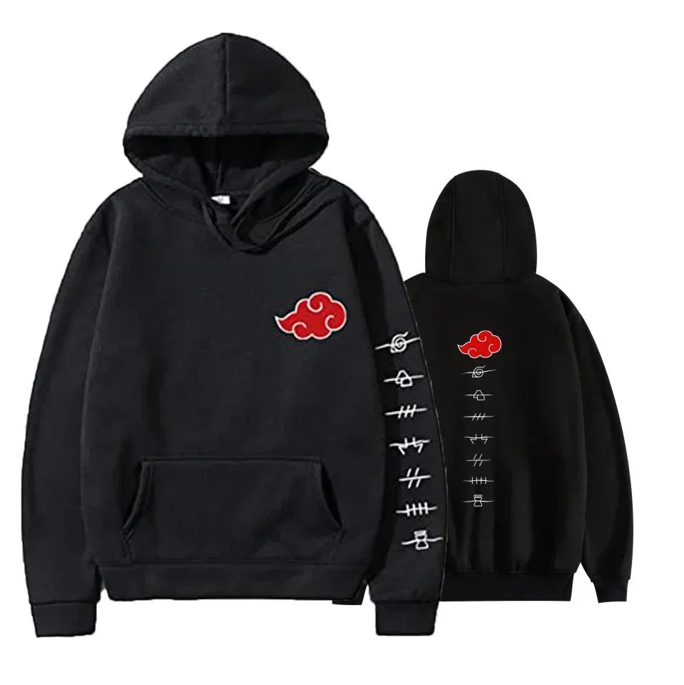 Sweat à Capuche Noir Akatsuki - Naruto