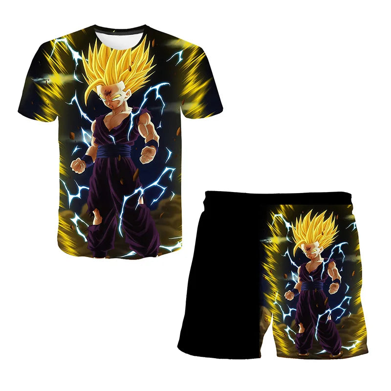 Ensemble Gohan Short & T-Shirt Enfant - Dragon Ball Z
