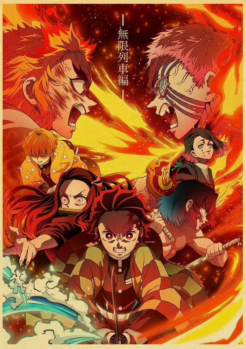 Poster TraIn De L'infini - Demon Slayer