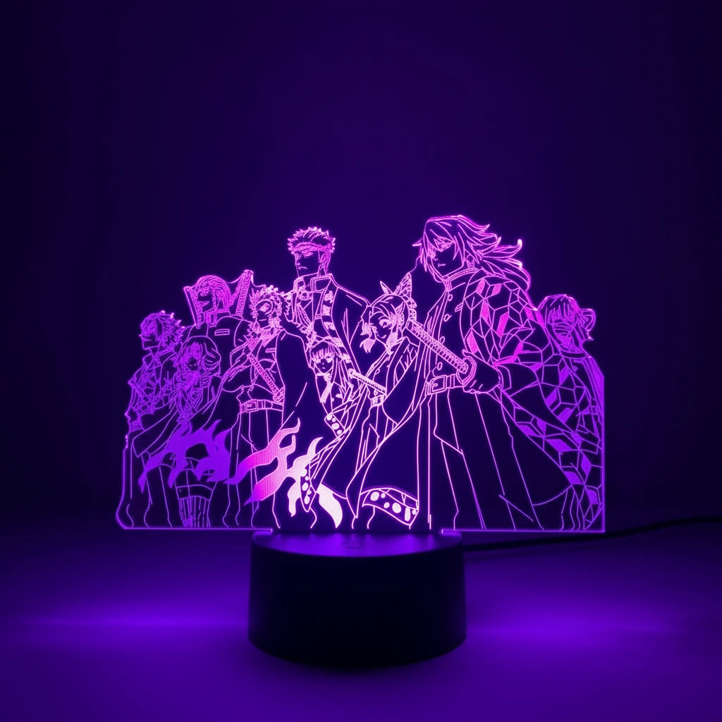 Lampe LED Piliers - Demon Slayer