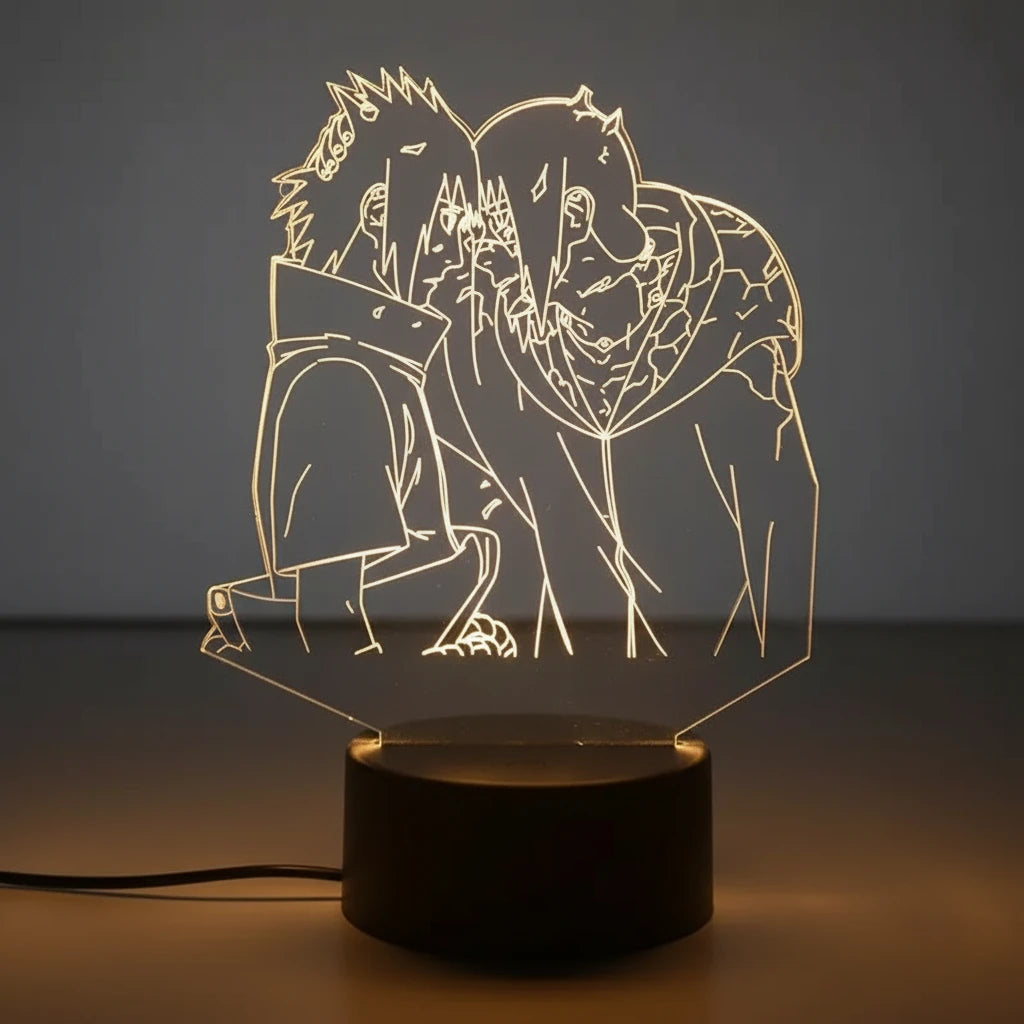 Itachi &amp; Sasuke LED lamp - Naruto Shippuden