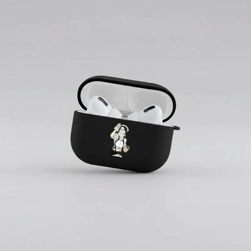Coque AirPods Noir Livai - Attaque des Titans