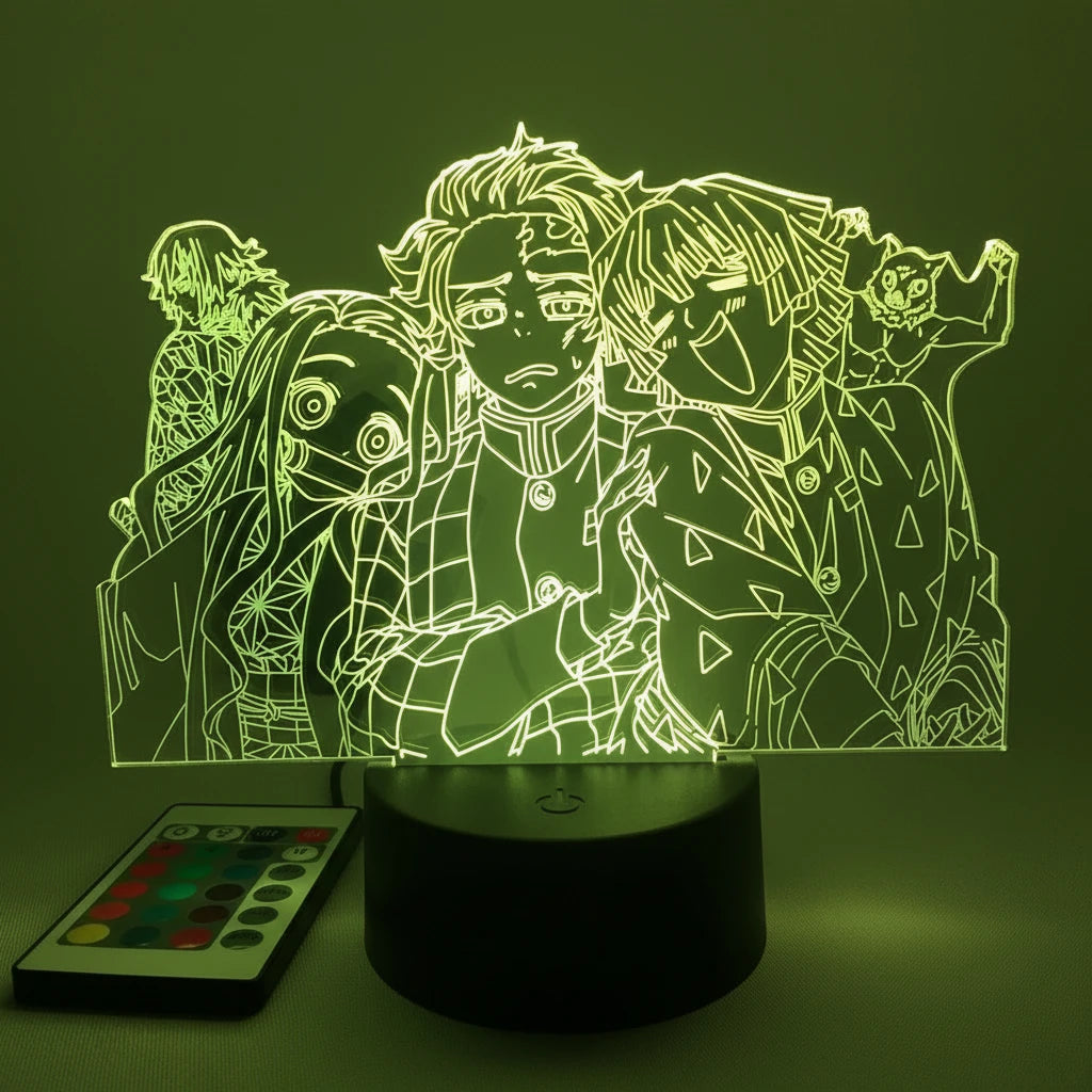 Lampe LED Tanjiro & Zenitsu & Nezuko - Demon Slayer
