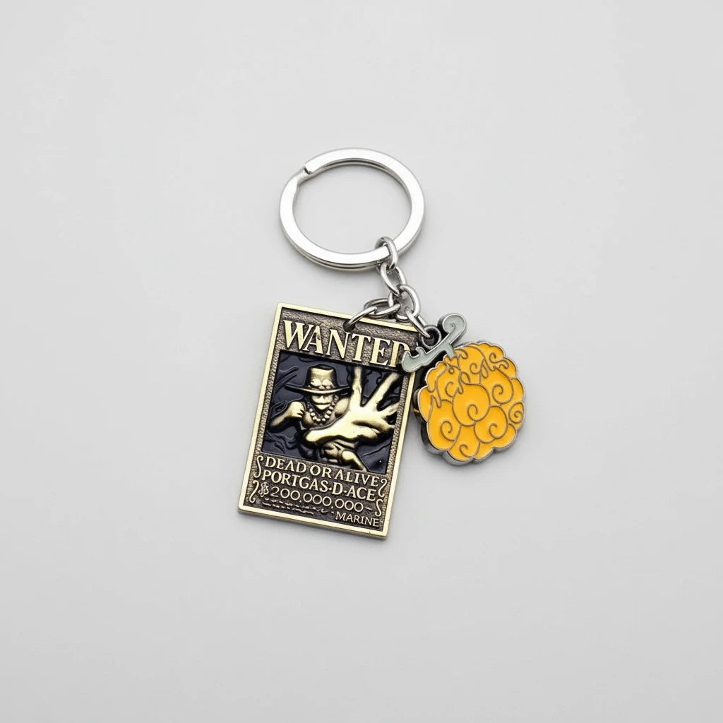 Porte-clés WANTED Ace - One Piece